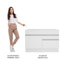 Ver imagem 6 de Balcão Gabinete de Pia Armário de Cozinha 1 Porta e 2 Gavetas Glamy Madesa