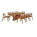 Ver imagem 2 de Conjunto de Mesa de Jantar Zurick Tampo Barril Laminado 240cm 8 Cadeiras Eloá Premium