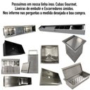 Ver imagem 5 de Cuba Gourmet Cozinha Aço Inox Com Valvula 40X40cm AJL STORE