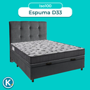 Ver imagem 4 de Kit Cabeceira + Cama Box Bau + Colchão Casal D33 Iso100 Ortobom