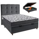 Ver imagem 1 de Kit Cabeceira + Cama Box Bau + Colchão Casal D33 Iso100 Ortobom