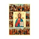 Ver imagem 2 de Placa Decorativa Mdf Via Sacra Tamanho 20x27cm