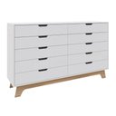 Ver imagem 4 de Cômoda 10 Gavetas 160cm Alice - Branco
