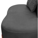 Ver mais imagens de Namoradeira Sofá Feijão Luna 100cm Orgânica Suede Cinza