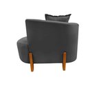 Ver imagem 6 de Namoradeira Sofá Feijão Luna 100cm Orgânica Suede Cinza