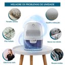 Ver imagem 4 de Desumidificador Antimofo Secar Ar Elétrico 600ml com Led Branco 110v/220v Importway Iwda001 Peltier