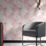 Papel de Parede Geométrico Zara Rosa Gold Autoadesivo 1mx50cm - 2