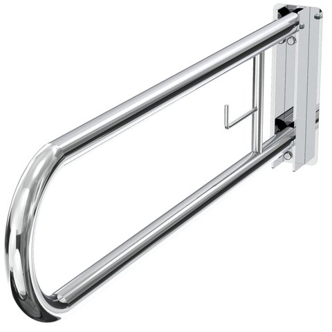 Barra de Apoio para Sanitário Articulada com Papeleira Fs