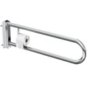 Ver imagem 4 de Barra de Apoio para Sanitário Articulada com Papeleira Fs