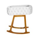 Ver imagem 4 de Mini Berço Moises de Balanço Portátil para Bebê Branco