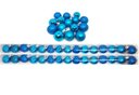 Ver imagem 1 de Kit 30 Bolas Natal Mista Glitter, Fosca, Lisa Azul Turquesa Mini 3cm - Master Christmas