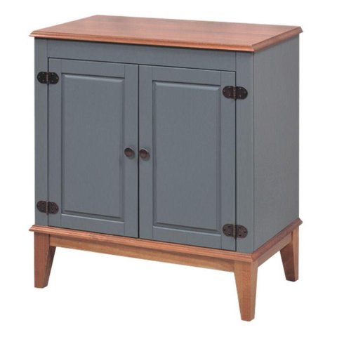 Buffet Antoine 2 Portas Cor Cinza e Amendoa 83cm - 60740