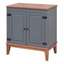 Ver imagem 1 de Buffet Antoine 2 Portas Cor Cinza e Amendoa 83cm - 60740