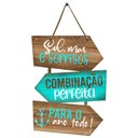Ver imagem 1 de Placa Indicativa para Decoração Frases Sala Hall de Entrada