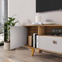 Ver imagem 5 de Rack para TV Monet 55 Polegadas 156cm MDP Cinamomo Off White Bechara Móveis