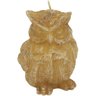Vela Coruja Parafina Bege Candles 9X7X7Cm NH - 1