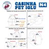 Casinha Iglu N4 Pet Cachorro Porte Médio Cães Plástica Desmontável Térmica Cor:azul - 5