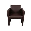 Ver imagem 2 de Kit 2 Poltronas Nina Slim em Tecido Sintético - Café