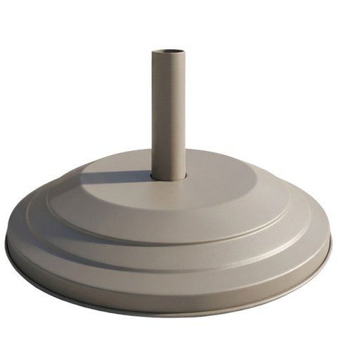 Base para Ombrelone Guarda Sol 20kg Alumínio Concreto Resistente Premium Cor Fendi