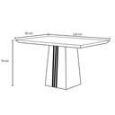 Ver imagem 3 de Mesa Sala Italia 120 + 4 Cad Julia Cedro DJ Móveis