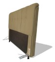 Ver imagem 2 de Banqueta Decorativa Josi Suede Azul Marinho - Mv Estofados Shop