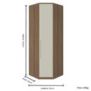 Ver imagem 3 de Guarda Roupa Modulado 01 Porta 234cm Canto Oblíquo Setiba
