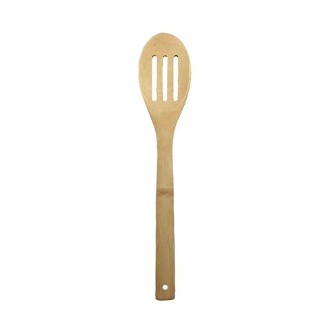 Colher Vazada de Bambu Mozcada 30cm Orgânica Multiuso