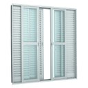 Ver imagem 1 de Porta Balcão de Correr Aço Sasazaki Prátika Apd 6 Folhas 217 x 200 x 12cm