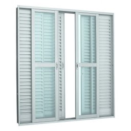 Porta Balcão de Correr Aço Sasazaki Prátika Apd 6 Folhas 217 x 200 x 12cm - 1 Porta Balcão de Correr Aço Sasazaki Prátika Apd 6 Folhas 217 x 200 x 12cm - 1