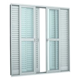 Porta Balcão de Correr Aço Sasazaki Prátika Apd 6 Folhas 217 x 200 x 12cm - 1 Porta Balcão de Correr Aço Sasazaki Prátika Apd 6 Folhas 217 x 200 x 12cm - 1