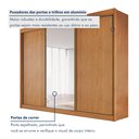 Ver imagem 7 de Guarda Roupa Casal 3 Portas de Correr 100% Mdf Chicago