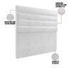 Cabeceira Para Cama Box King 190 Cm Corano Branco - 4