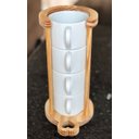 Ver imagem 3 de Suporte Pinus para 4 Xícaras Chá Hotel Empilháveis