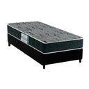 Ver imagem 1 de Cama Box Solteiro: Colchão Espuma D33 Probel Advanced Mega Resistente + Base Crc Suede Black(88x188