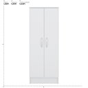 Ver imagem 5 de Armário Multiuso 2 Portas Sapateira Viena Branco - Élpis Móveis