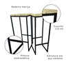 Kit Banquetas Strassis Design Sd-5040 Preta - 6