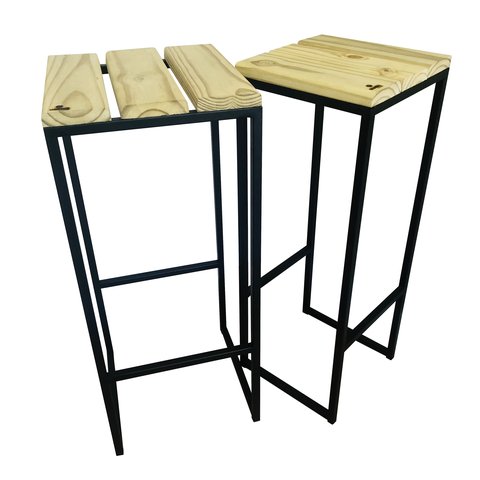 Kit Banquetas Strassis Design Sd-5040 Preta