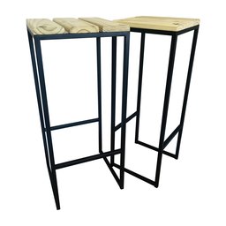 Kit Banquetas Strassis Design Sd-5040 Preta - 2
