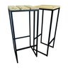 Kit Banquetas Strassis Design Sd-5040 Preta - 2
