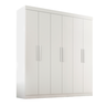 Guarda Roupa Casal Lisboa 6 Portas 2 Gavetas Branco - 8