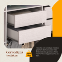 Ver imagem 5 de Guarda Roupa Casal Lisboa 6 Portas 2 Gavetas Branco