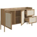 Ver imagem 2 de Balcão Buffet 139cm com Pés de Madeira Oslo - Hanover
