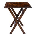 Ver imagem 3 de Conjunto Mesa Dobrável 60x60 cm com 4 Cadeiras em Madeira Maciça - Imbuia
