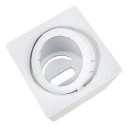 Kit 6 Spot Sobrepor Teto Beiral Para Lâmpada Dicroica Branco Direcionável + 6 Lâmpadas Cor:Branco -  - 5
