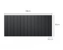 Ver imagem 4 de Cabeceira p/ Cama King Lambri Painel MDF Modular 3M 198x90cm:Preto