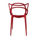 Ver imagem 5 de Kit 4 Cadeiras Empilhável Inmetro Aviv Master Allegra Fratini Polipropileno Vermelho Suporta 182kg