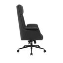 Ver imagem 6 de Kit com 4 Cadeiras Office Diretor com Revestimento Couro e Base em Aço Cromado Valencia Preto