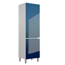 Ver imagem 1 de Paneleiro em Aço Quadria 2 Portas 60cm - Metalli Móveis Azul Noturno Saara Metálico