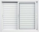Ver imagem 1 de Janela de Aluminio Veneziana 3 Folhas Móveis sem Grade Linha Premium:1,00 X 1,50/branco