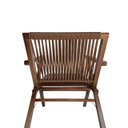 Ver imagem 3 de Cadeira Gafanhoto Assento de Couro Sintético Encosto de Corda Náutica Trançada. Castanho